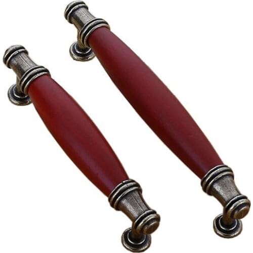 Vintage Wooden Handles for Furniture Cabinet Knobs and Handles Cupboard Handles Drawer Pulls Kitchen Handles Furniture Hardware