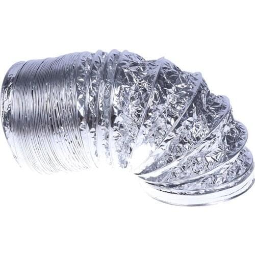 3.1Inch Flex Air Aluminum Foil Ducting Dryer Vent Hose For Ventilation 1.5M Ventilation Air Tube For Kitchen Bathroom