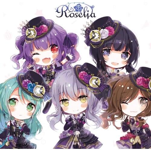 Japanese Anime BanG Dream! Roselia Minato Yukina Imai Risa Cosplay Acrylic Keychain Charm Phone Pendant Keyring Xmas Gifts HOT