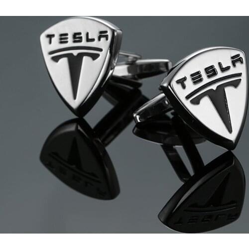 Premium Tesla Cufflinks brand new fashion brand jewelry Apple Bentley Cufflinks mens Wedding Shirt pin Gift Wholesale & retail