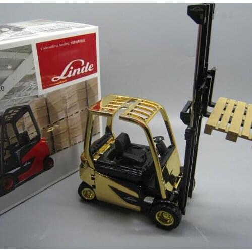 1/25 scale Linde forklift engineering construction truck die-casting alloy model adult childrens toy collectible gift display
