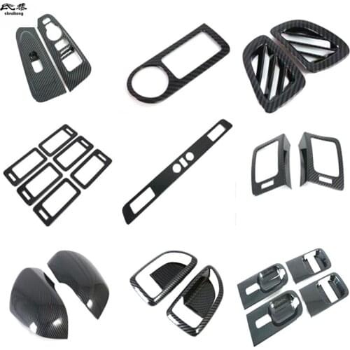 1lot ABS carbon fiber grain Interior decoration cover for 2018-2020 Hyndai Grand STAREX H1