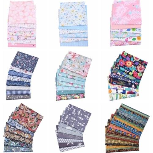 20X25cm, Floral Animals Cotton Patchwork Fabric, Sewing Quilting Material DIY Needlework Cloth Handmade Accessories