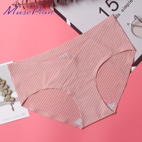 3 pieces a lot!Ladies underwear Seamless low-Rise briefs ruffles sexy cotton patchwork women panites