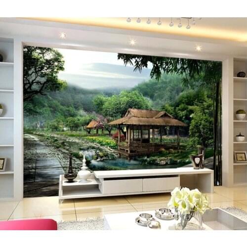 Wallpaper for walls roll Bamboo natural landscape custom 3d photo wallpaper 3d stereoscopic wallpaper