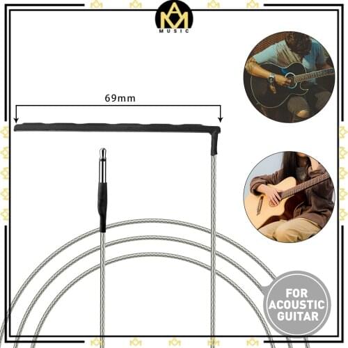 5pcs Guitar Under Saddle Piezo Bridge Pickup Acoustic Guitar Replacement Parts For 41''/ 42'' Folk Guitar