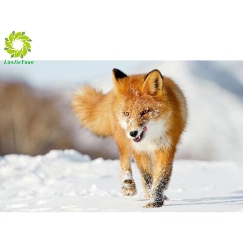 SNA 5D Diamond Embroidery Anmial Cross Stitch DIY Diamond Painting tiger dog fox Diamond Mosaic rhinestones Home Decor love