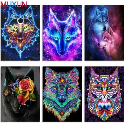 Diamond Painting 5D Wolf Full Square Drill Diamond Embroidery Animal Picture Of Rhinestones Gift Handmade Art Home Decor Rp964