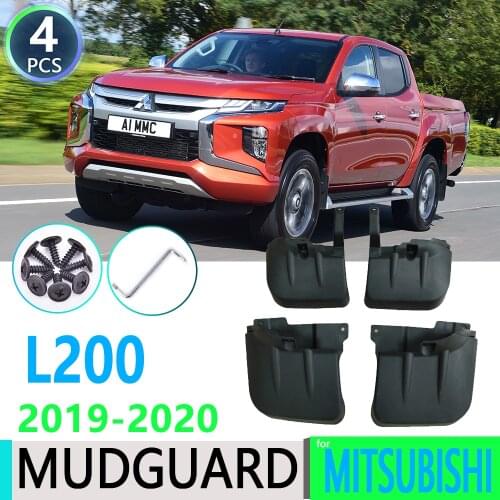 For Mitsubishi L200 Triton Barbarian 2019~2020 Fender Mudguards Mud Flaps Guard Splash Flap Car Accessories
