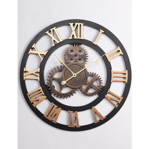 NORDIC CREATIVE ANTIQUE WOOD DIGITAL WALL CLOCK MODERN DESIGN CLOCKS WALL HOME DECOR FARMHOUSE WALL WATCHES DROPSHIPPING