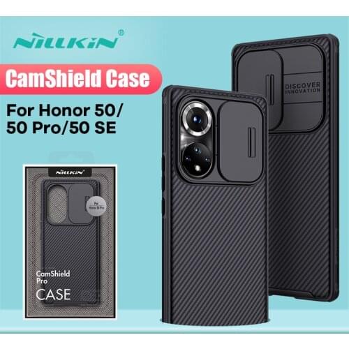 For Honor 50 Case For Honor 50 Pro Case NILLKIN CamShield Slide Camera Protection Privacy Phone Back Cover For Honor 50 SE