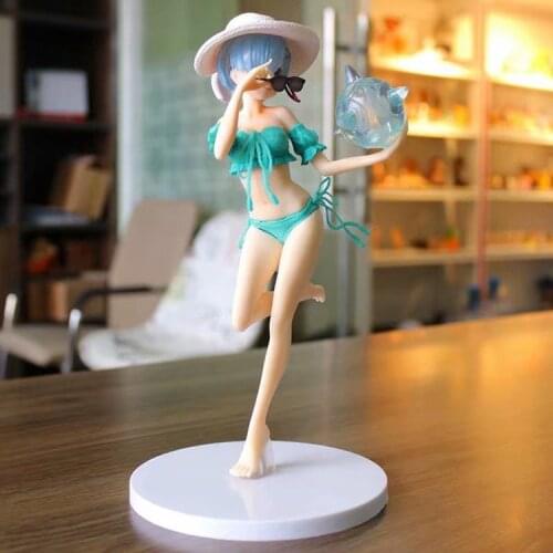 Rem Anime Re Life in a different world from zero Rem Swimsuit Ver PVC Action Figure Figurine Model Toys Gift Action figurine