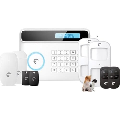Etiger pet-immune PIR motion detector cat dog friendly system gsm alarm for home