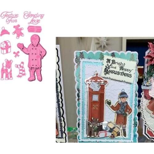 JOHNATHANS CHRISTMAS Metal Cutting Die Scrapbook Embossed Paper Card Album Craft Template Cut Die Stencils New for 2021 Arrive