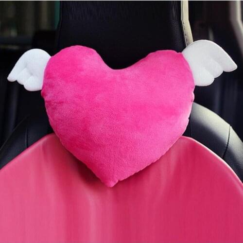 Creative Rose Angel Wings Love Pillow Neck Pillow Car Headrest Universal