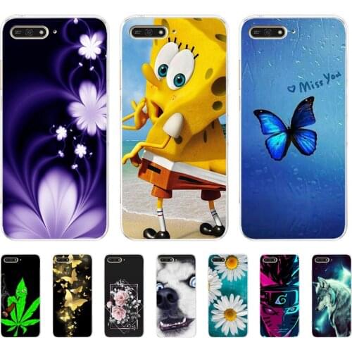 Soft Case For Silicone Back Cover For Cute Phone Cases Cover Bumper for Huawei Honor 7a 7c 5.7 7a Pro 5.7 7x 7s 7a 5.45 y5 2018