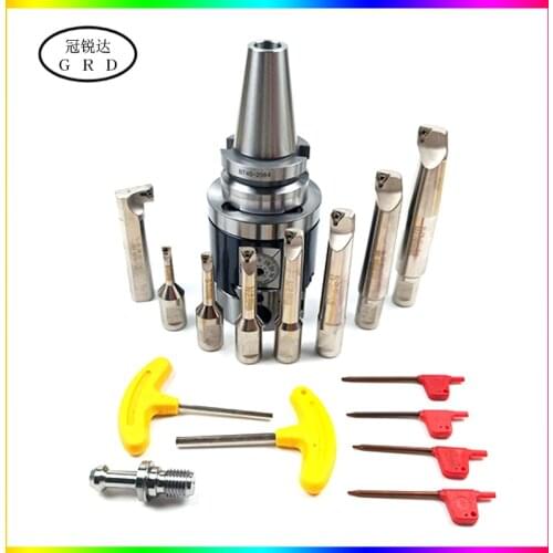 Precision NBH2084 boring-head-suit BT40 shank NBH2084 fine boring tool 8pcs boring bar boring range 8-280mm boring tool set