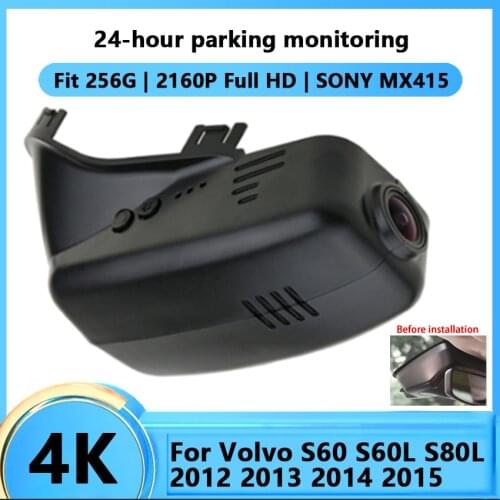 Novatek 96670 HD 4K Car Wifi DVR Dash cam For Volvo S60 S60L S80L 2012 2013 2014 2015 Control by Mobile Phone App SONY IMX 415