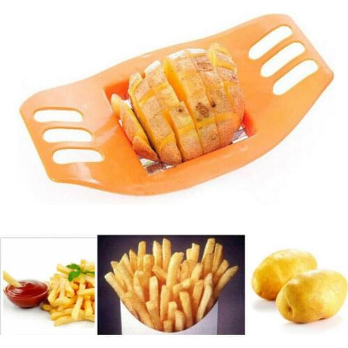 New Vegetable Potato Slicer Chips Cutter Chopper Kitchen Tool Stainless Steel Multifunctional Potato Slicer