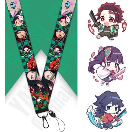 Devils Blade Q version mobile phone lanyard wristband Japanese anime surrounding keychain original webbing keychain lanyard