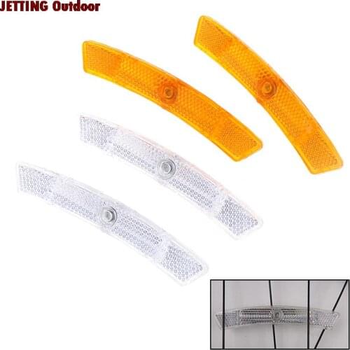 2pcs/set Bike Bicycle Spoke Reflector Safety Warning Light Safety Wheel Rim Reflective Light Mount Vintage Clip Tube Reflector