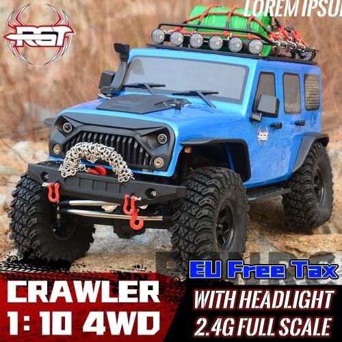 RGT RC Car Crawler 1:10 4WD Metal Gear Off Road Truck Rock Crawler Cruiser EX86100 Hobby Climbing RTR 4x4 Waterproof Toys Boy