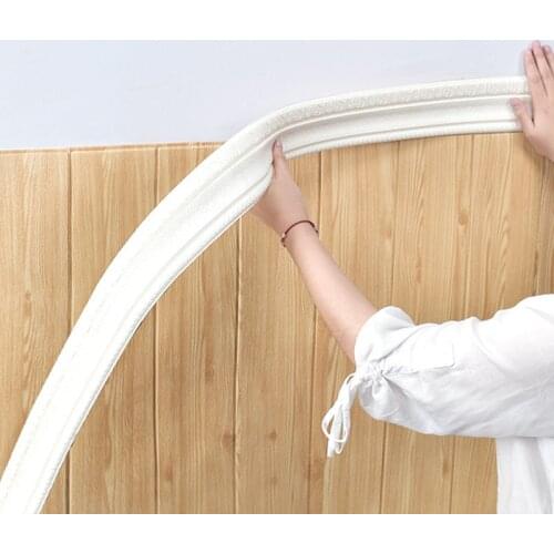 Self-adhesive Baseboard Soft European Baseboard Top Corner Line Waistline Bedroom Living Room Stereo Baseboard Thick Baseboard