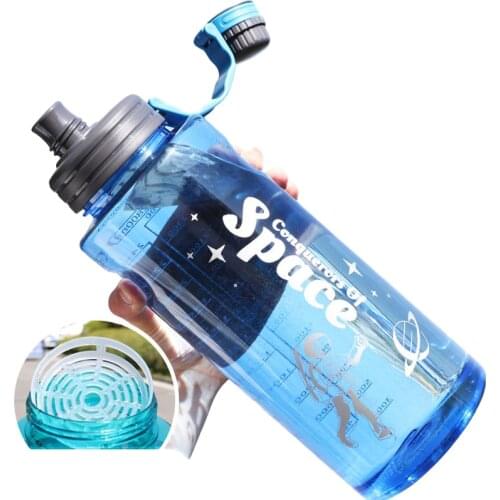 Sport Drinking Water Bottle Outdoor Big Plastic Water Drinking Bottle Camping Space Bottle Large Capacity Drinkware Bottles