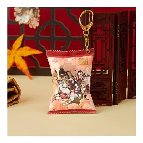 Tian Guan Ci Fu Hua Cheng Xie Lian Aerated Candy Acrylic Keychain Gifts Anime Metal Badge Button Brooch Pins Pendant Keyrings