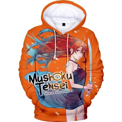 Mushokutensei Hoodies Fashion Cotton Sweatshirt Streetshirt Men/Women Pullover Hoodie Clothing Harajuku Casual Hoodie Streetwear