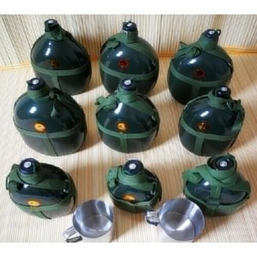 Outdoor Military Kettle Aluminum alloy Survival Water Bottle Camping Hiking Thickened kettle