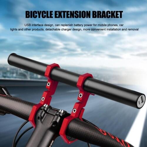 Cycling Extension Clamp Bracket Bicycle Handlebar Extender Mount Aluminum Alloy Extended Parallel Bars Bike Extension Bracket