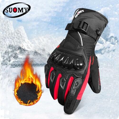 Suomy Free shipping Winter warm motorcycle gloves 100% Waterproof windproof Guantes Moto Luvas Touch Screen Motosiklet Eldiveni