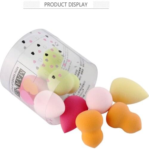 10PCs/Box Hydrophilic non-latex Mini Cosmetic Sponge Puffs Water-drop Foundation Powder Puff Smooth Cosmetic Makeup Tools