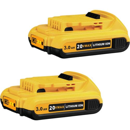 2PACK 20V 3000mAh DCB203 Lithium Battery Replacement for Dewalt Max XR DCB200 DCB205 DCB206 DCB184 DCB201 18 Volt Power Tools