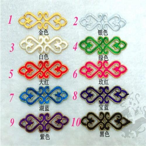 20Pcs/bag 3.5X 12.5CM Hot-fix Baroque Garments Lace Applique Flower Floral Motif Venise Venice Lace Applique DIY Acce. BD0275