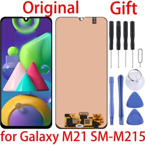 6.4'' Original M21 Lcd For Samsung Galaxy M21 Lcd Display Touch Screen Digitizer Assesmbly For Samsung M215 M215F M215F/DS Lcds