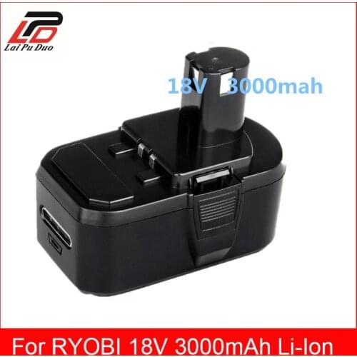3000mah for RYOBI P104 power tool battery for RYOBI BPL-1815 BPL-1820G BPL 18151 BPL1820 P102 P103 P104,P105,P106,P107