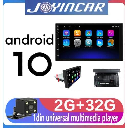 2G+32G Adjustable FM 1DIN 7 Inch Car Stereo Radio Android 10 Contact Screen GPS Navigation Car Radio Player carplay