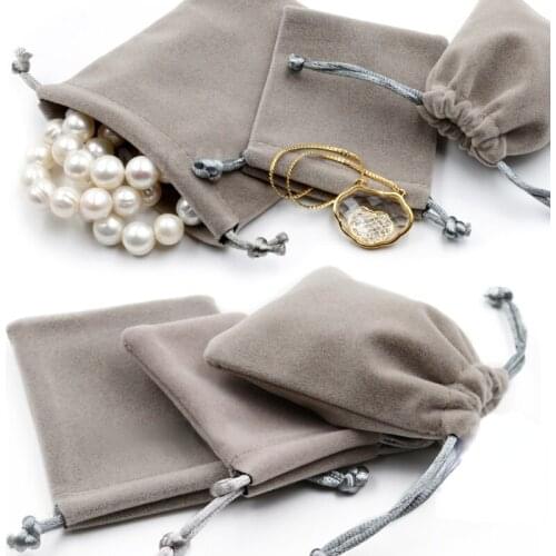 10Pcs/lot Velvet Bag 15x20cm Storage Bags Charms Earrings Jewelry Packaging Bags Wedding Decoration Velvet Pouch Cosmetics Bags