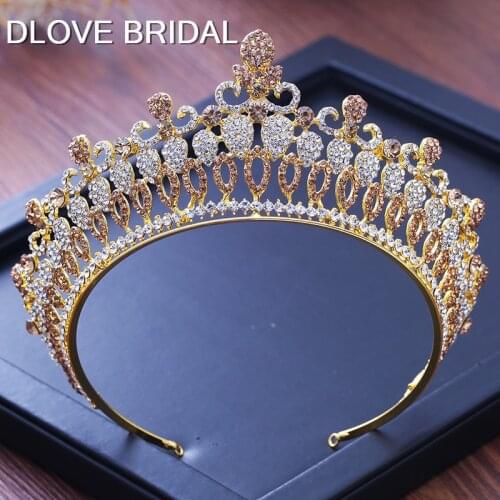 Baroque Bridal Crown Silver Gold Tiara Wedding Party Hair Accessory Headpiece High Quality New Arrival Diadem