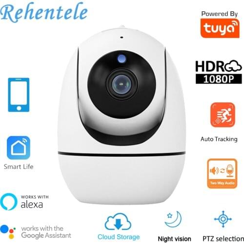 Auto Tracking FHD PTZ Two Way Audio Tuya Wireless WiFi IP Security Camera Smart Life Camera Alexa Google CCTV Camera Multi-View