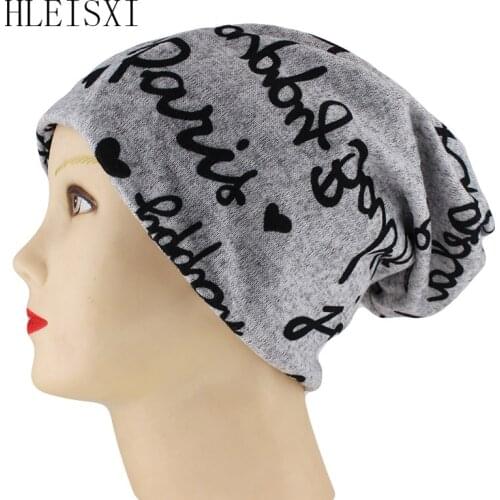 Top Fashion Women Letter Autumn Girl Beanies Skullies Ladies Warm Hat Scarf Caps Colorful Bonnet Knitted Gorras