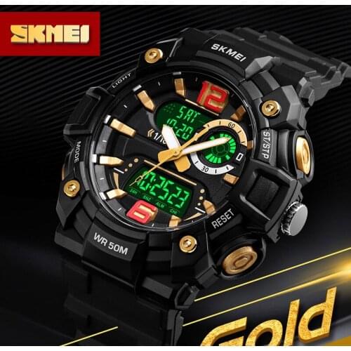 Men Sports Watches Military Watch Casual LED Digital Watch Multifunctional Wristwatches 50M Waterproof Clock reloj hombre SKMEI