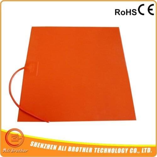 Customize 600x600mm,220V 1260W Silicone heater pad For 3D Printer pad