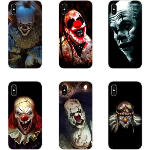 Pennywise The Clown Horror For Apple iPhone X XR XS 11Pro MAX 4S 5S 5C SE 6S 7 8 Plus ipod touch 5 6 Transparent TPU Shell Cases