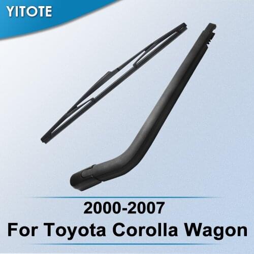 YITOTE Rear Wiper & Arm for Toyota Corolla Wagon 2000 2001 2002 2003 2004 2005 2006 2007
