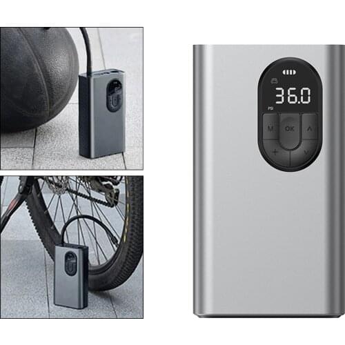 Tire Inflator Cordless 150PSI Rechargeable Pump with Pressure Gauge Wireless LED Light for Car Trucks