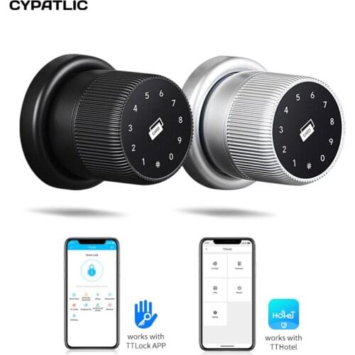 Apartment Wooden Door Keyless Entry Smart Portable Electronic Password Door Lock Phone APP Bluetooth Unlock Intelligent Lock
