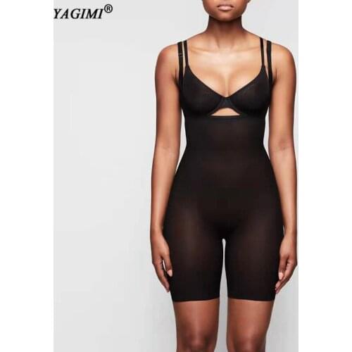 YAGIMI Waist Trainer Body Shaper Women Slimming Underwear Bodysuit Full Body Shaper with Shoulder Strap Butt Lifter corset top